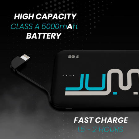 High Capacity 5000mAh Jump BB5 with fast charge 1.5 - 2 hours. 